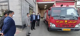 بازدید فرماندار از ایستگاه&zwnj;های آتش&zwnj;نشانی شهرستان پیشوا در چهارشنبه آخر سال