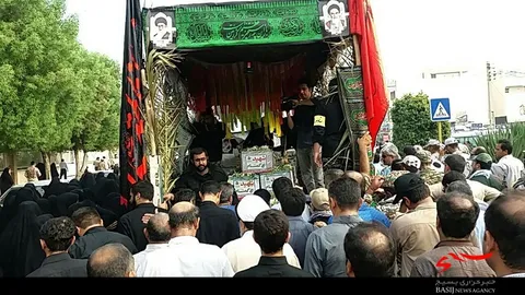 هشت شهید گمنام در بوشهر تشیع شد