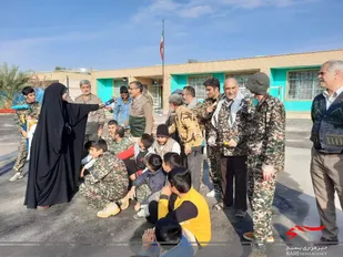 حضور شاگردانِ پا به کارِ گروه جهادی مکتب عاشورا در روستا جنت آباد قم