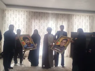 دیدار با خانواده معظم شهیدان ظفر و خدارحم خالدی در لردگان
