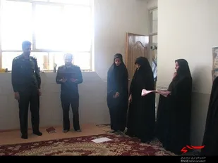 مراسم تودیع و معارفه فرمانده پایگاه محدثه روستای قلعه سرخ برگزار شد