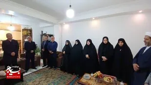 دیدار مدیرکل بهزیستی مازندران با خانواده جانباز شهید نقی زاده