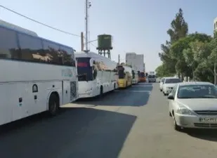 اعزام زائران اربعین حسینی(ع) در شهرستان بهارستان