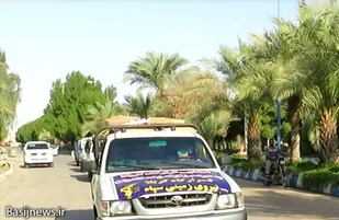 توزیع اقلام ضروری در مناطق زلزله زده اندیکا