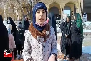 دقایقی با مردم لالجین در راهپیمایی ۲۲ بهمن