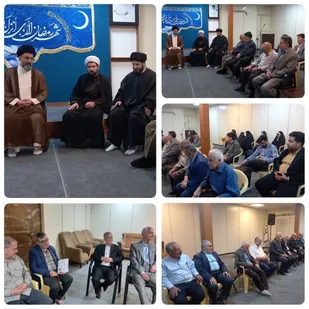دیدار نوروزی نمازگزاران مسجد جامع امام خمینی(ره) با امام جمعه پیشوا