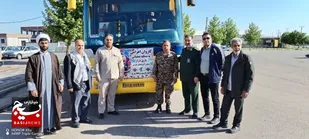 اعزام ۴۵ نفر از باروق به مناطق عملیاتی بازی دراز در کرمانشاه