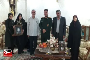 دیدار مدیر آموزش و پرورش و فرمانده سپاه ناحیه بهار با خانواده شهید فرهنگی &laquo;وزیری امجد&raquo;+تصاویر