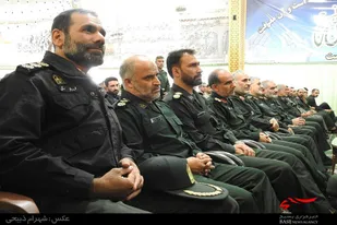 آیین تکریم و معارفه فرمانده جدید گروه ۴۳ مهندسی رزمی امام علی(ع) ملایر
