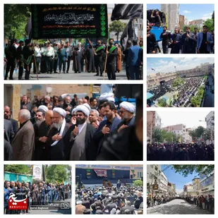شهرستان پاکدشت در سوگ شهادت شیخ الائمه امام جعفر صادق(ع)