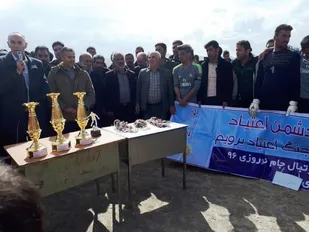 برگزاری مسابقات فوتبال جام نوروز در روستای زین&zwnj;آباد کبودراهنگ