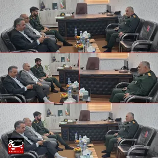 حمدانی مدیرعامل شرکت پاک چوب با فرماندهی سپاه کرخه دیدار کرد