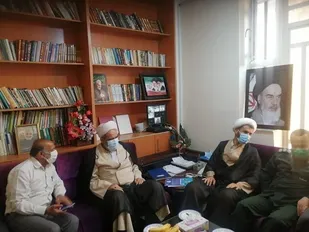 دیدار مسئول دفتر نمایندگی ولی فقیه در سپاه ولی عصر (عج) خوزستان با امام جمعه باغملک +عکس