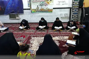 برگزاری محفل انس با قران در پایگاه سبحان حوزه حضرت آسیه(س)