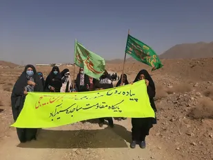همایش پیاده رویی خواهران بسیجی پایگاه مقاومت ساجده در روز نیمه شعبان