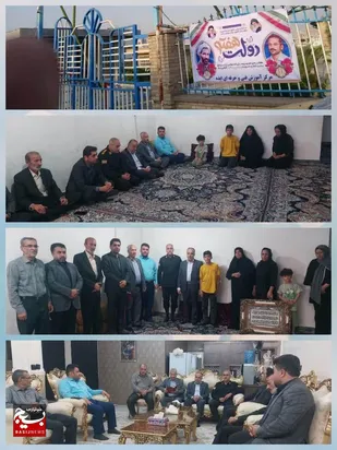 عیادت از خانواده معزز شهداء در هفته دولت