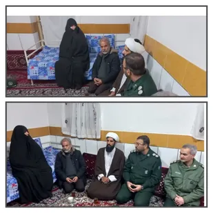 همزمان با ایام الله دهه مبارک فجر  سرکشی از خانواده های شهدا فردوس انجام شد