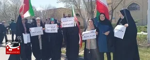 تجمع و حضور پر شور دانشگاهیان و بسیجیان دانشگاه محقق اردبیلی