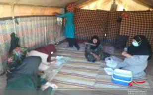 اعزام تیم پزشکی و واکسیناسیون عشایر منطقه پیره شهرستان ملکشاهی