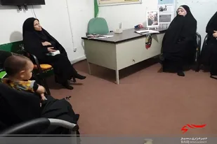 دیدار فرمانده حوزه حضرت خدیجه کبری از پایگاه بسیج