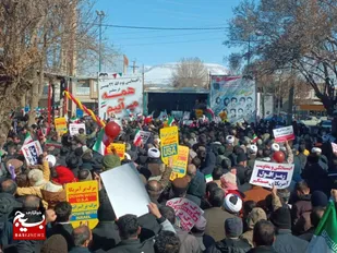 راهپیمایی ۲۲ بهمن در سنقر با شکوه هر چه تمام&zwnj;تر برگزار شد
