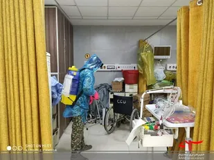 خدمات رسانی قرارگاه جهادی منتقمون در جبهه سلامت