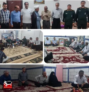 دیدار بسیجیان و رزمندگان صالح شهر با خانواده شهدا