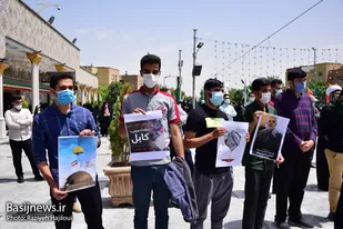 تجمع اعتراضی جوانان و دانشجویان انقلابی همدان