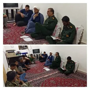 دیدار صمیمی فرمانده ناحیه مقاومت بسیج سپاه پارسیان، با بسیجیان پایگاه مقاومت بسیج امام سجاد (ع) روستای ستلو