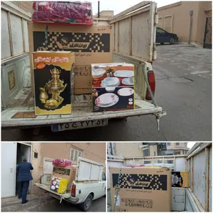 جمع اوری اقلامی از جهزیه برای نوعروسان نیازمند