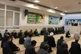 مراسم عزاداری وسوگواری دردفتر امام جمعه شهرستان کاشمر برگزار گردید
