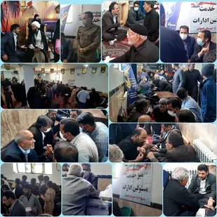 برگزاری میز خدمت در بخش طغرالجرد کوهبنان