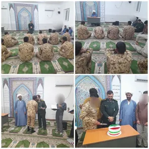 تجلیل از سربازان وظیفه ناحیه مقاومت بسیج سپاه ریگان
