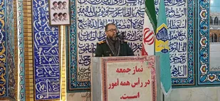 حماسه دفاع مقدس؛ تأکید فرمانده&nbsp;ناحیه مقاومت بسیج هویزه بر ایستادگی و تداوم مسیر مقاومت در نماز جمعه شهرستان