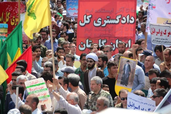راهپیمایی روز قدس مرکز استان گلستان-تیرماه 95