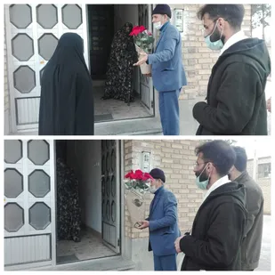 تجلیل از مادر شهید و دو طلبه جهادگر بسیجی در شاهرود+ تصاویر