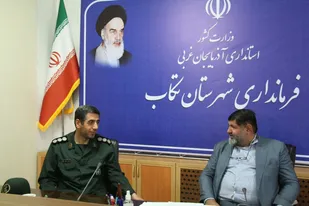 فرمانده سپاه تکاب با فرماندار این شهرستان دیدار کرد