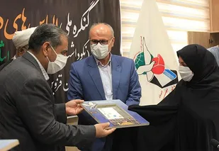 فرزند شهید خلبان حسین لشگری و آزادگان استان قزوین تجلیل شدند