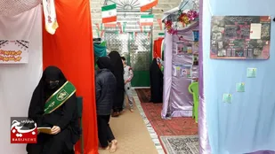 نمایشگاه &laquo;محله امید&raquo;به همت حوزه بسیج حضرت زینب(س) برپا شد