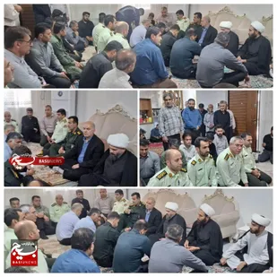دیدار جمعی از مسئولان شهرستان گتوند با خانواده شهید والامقام &laquo;شاهین لطف آذر