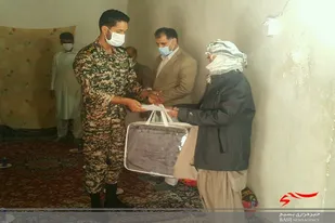 دیدار فرمانده حوزه جالق با خانواده شهید محتاج رئیسی