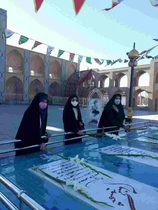 بسیجیان پایگاه شهدای محراب با شهدا تجدید میثاق کردند