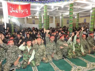 اجتماع بزرگ بسیجیان مدافع حرم شهرستان سامان