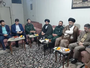 دیدار مسئولین ارشد پیشوا با خانواده شهید کاری جعفری به مناسبت روز ارتش