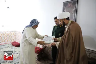 دیدار با خانواده شهید مدافع حرم حضرت زینب(س) در دشت آزادگان