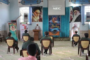 مراسم هفته عقیدتی وسیاسی درناحیه مقاومت بسیج تفت برگزار شد