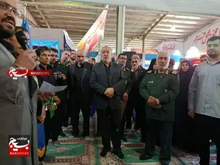 انتخاب غرفه پایگاه بسیج شهید اللهیار جابری مزار سیدعلی نهبندان در نمایشگاه اسوه بسیج استان