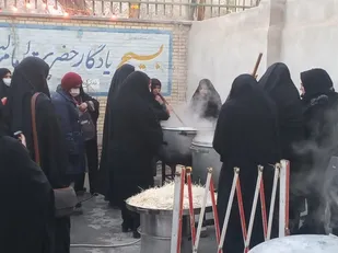 برپایی ایستگاه مقاومت و پایداری به مناسبت سالروز شهادت حاج قاسم سلیمانی