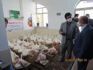 توزیع 135 بسته ی معیشتی بین نیازمندان شهرستان بروجن
