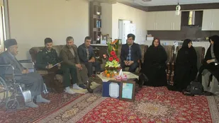 دیدار بسیجیان با خانواده شهید &laquo;محمدعلی شهیدی&raquo; در همدان